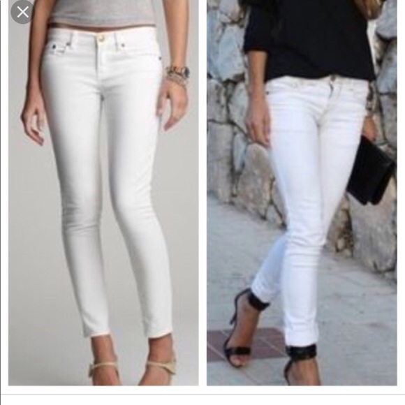 white ankle jeans womens